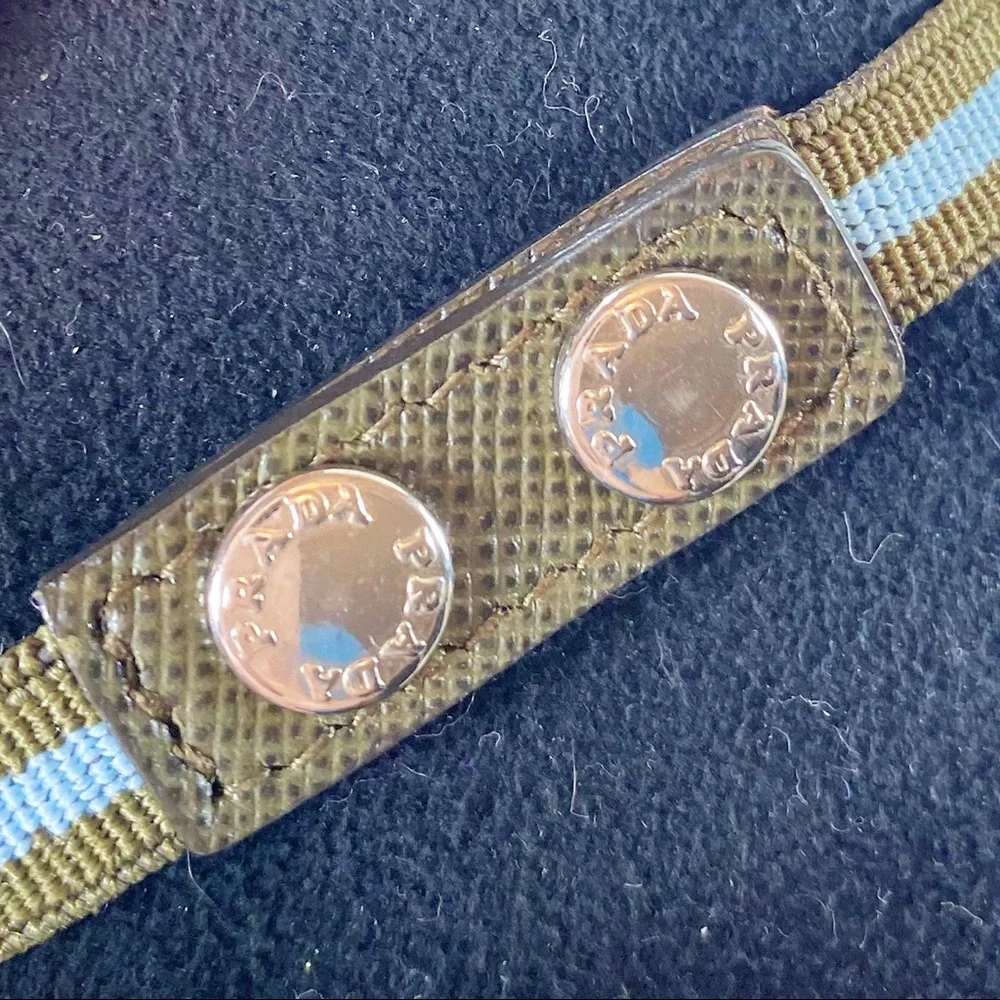 Prada Rare Couture Multi Feather Snap Bracelet
